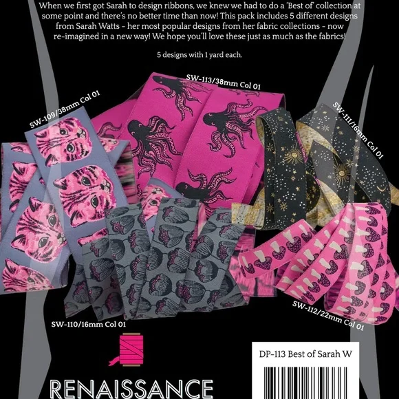 Best of Sarah Watts - Designer Ribbon Pack - Picture 2 of 3